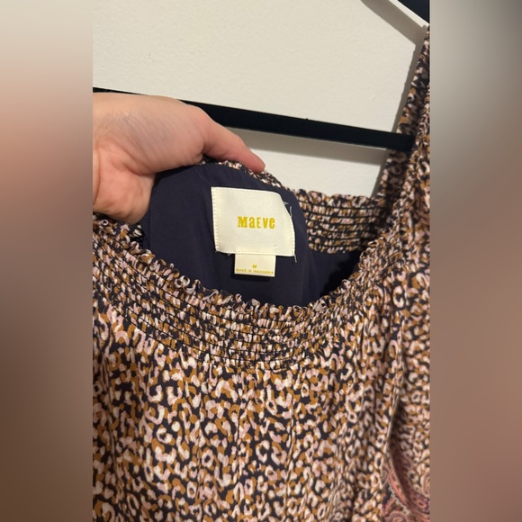 Anthropologie Maeve Dress Pink Paisley Leopard Milou Mini size M - Picture 11 of 12